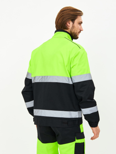 Костюм сигнальный с п/к PROFLINESPECIALIST-2 35хб/65пэ, пл.240, лимонный/черный