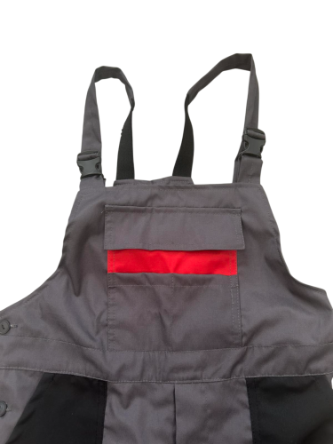 Костюм с п/к АЛБИМАКС-2 51 хб/49 пэ, пл.210, серый/красный/черный