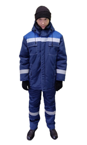 Куртка утепленная ЛЕГИОН на пуговицах Герда (КИТАЙ) 35хб/65пэ, пл.210, т.син/вас. и т.син/оранж.