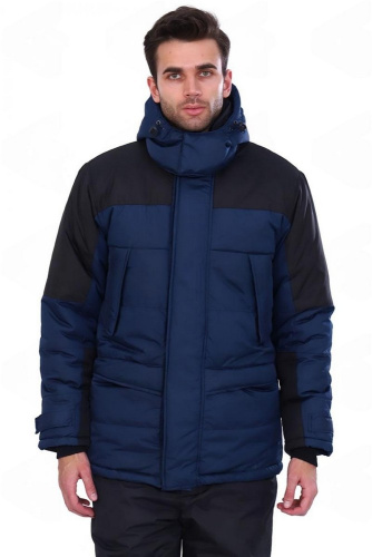 Куртка утепленная ТНЗМИМ-2 на замке 100пэ, ДЮСПО 100пэ пл.110, син/черн.