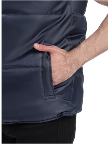 Жилет утепленный ЭКСПЕРТНЫЙ на замке, 100пэ, пл.90, т.син/вас.