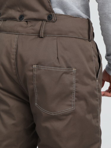 Костюм утепленный с брюками МЕГА 35хб/65пэ, пл.240, корич/чер/беж., р.48-50/170-176