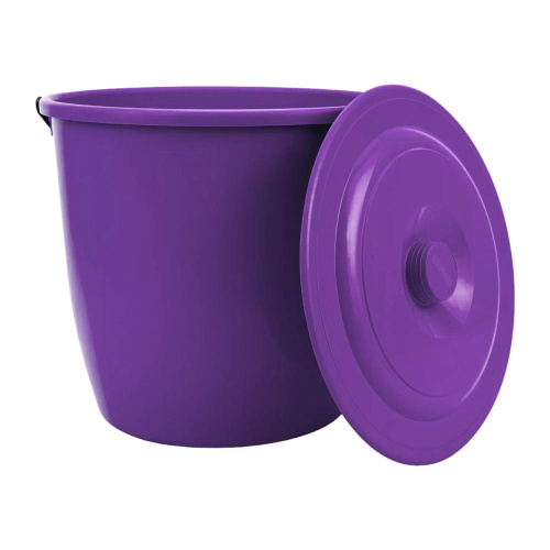 Ведро пластиковое с крышкой, 13 л