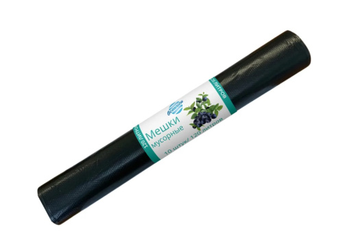 Пакеты для мусора OCEANICA ПВД 120л/10 шт 50 мкм 70*105 чёрный