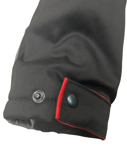 Куртка утепленная КОМФОРТ на замке ткань Грета МОГОТЕКС 51хб/49пэ, пл.210, сер/черн. или крас/чёрн.