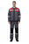 Костюм с п/к АЛБИМАКС-2 51 хб/49 пэ, пл.210, серый/красный/черный