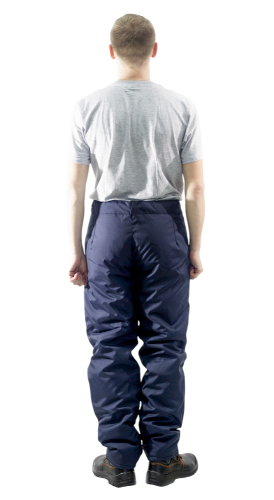 Брюки утепленные 35хб/65пэ, пл.210, т.синие