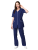 Костюм (блуза, брюки) женский ВЕРА 35хб/65пэ, пл.120, т.синий