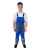 Костюм с полукомбинезоном ПРАКТИК  51хб/49пэ, пл.210, василек/серый