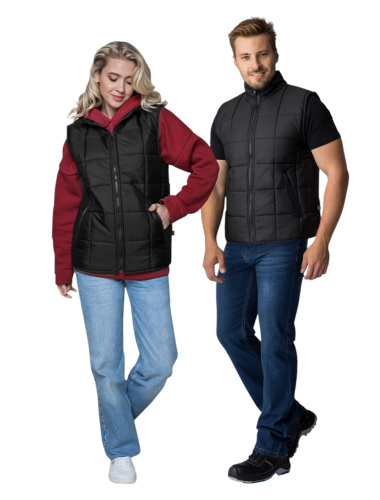 Жилет утепленный ОФИС на замке, 100пэ, пл.80, черный