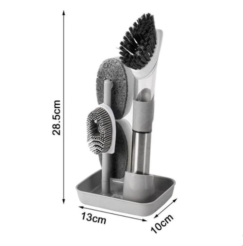 Набор для уборки WMC TOOLS BRUSH-1 щётка+ 4 насадки с подставкой