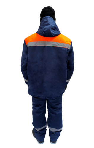 Костюм утепленный с п/к ЛЕГИОН 35хб/65пэ, пл.210, т.син/вас.