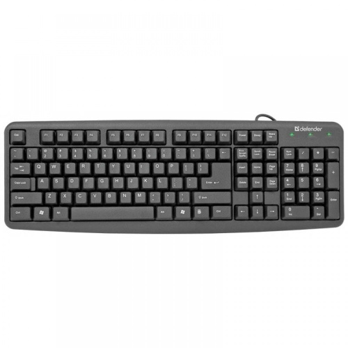 Клавиатура проводная DEFENDER ELEMENT HB-520, USB, чёрная