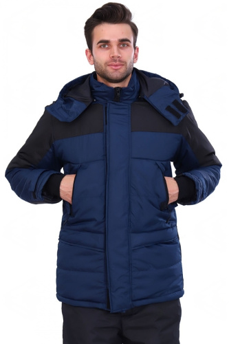 Куртка утепленная ТНЗМИМ-2 на замке 100пэ, ДЮСПО 100пэ пл.110, син/черн.