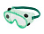 Очки закрытые с непрямой вентиляцией STARTUL ЗН-1, мягкий зелёный корпус