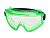Очки закрытые с непрямой вентиляцией СОМЗ ЗН11 PANORAMA PL, мягкий зелёный корпус