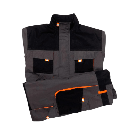 Костюм с п/к МУСТАНГ 60хб/40пэ, пл.270, т.сер/оранж/черн.