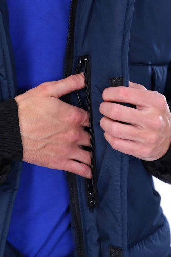 Куртка утепленная ТНЗМИМ-2 на замке 100пэ, ДЮСПО 100пэ пл.110, син/черн.