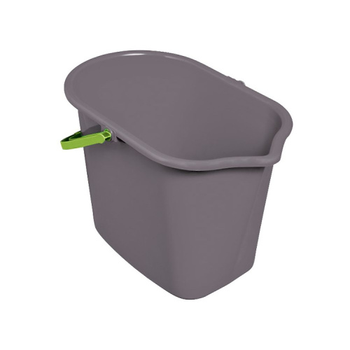 Ведро пласт., прямоугольное с носиком  10 л YORK серое