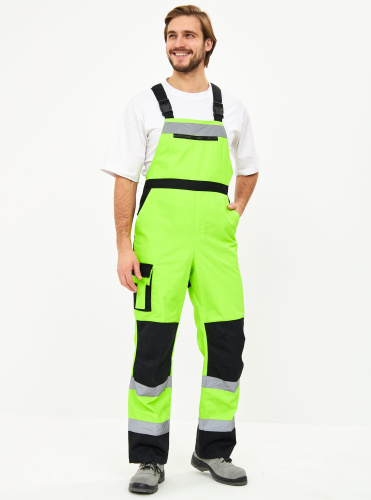 Костюм сигнальный с п/к PROFLINESPECIALIST-2 35хб/65пэ, пл.240, лимонный/черный
