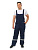 Полукомбинезон утеплённый 35хб/65пэ, пл.210, т.синие