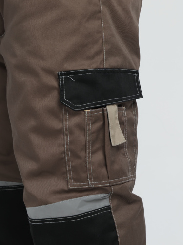 Костюм утепленный с брюками МЕГА 35хб/65пэ, пл.240, корич/чер/беж., р.48-50/170-176