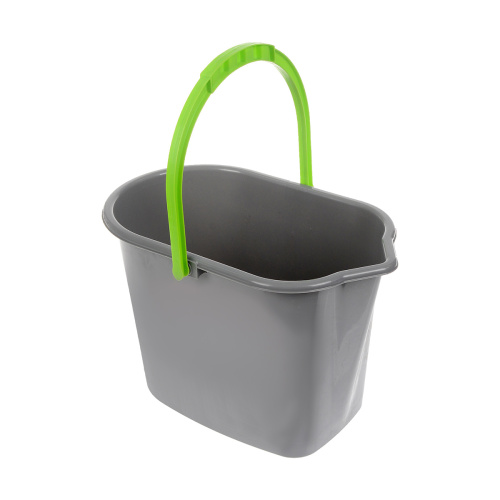 Ведро пласт., прямоугольное с носиком  10 л YORK серое