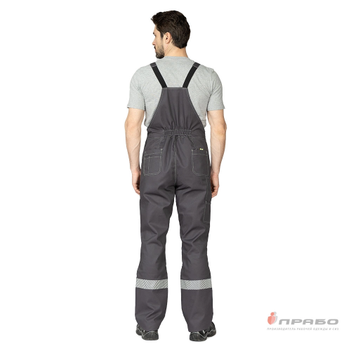 Костюм с п/к БРЕНД-2 КОРПОРАТИВ 35 хб/65 пэ, пл.240, темно-серый/черный