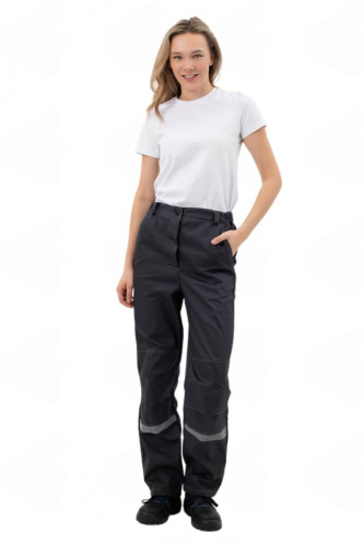 Костюм женский с брюками ФАВОРИТ ткань ОРИОН 35хб/65пэ, пл. 210, т.серый