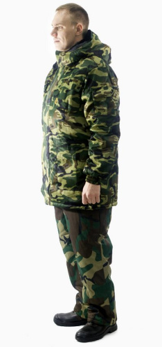 Куртка утепленная ОХРАНА-СУРГУТ на замке ткань ГЕРДА (КИТАЙ) 35хб/65пэ, пл.210