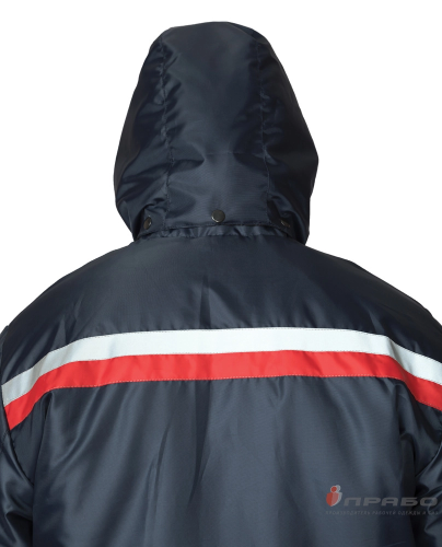 Костюм утепленный с п/к ТРЕНД 100пэ, пл.95, синий/красный