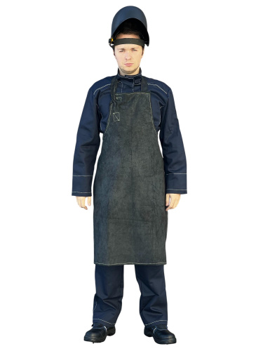 Фартук СПИЛКОВЫЙ ФС-001 Тр,Ти, 3 класс защиты,  р. 75х105 см., чёрный