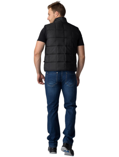 Жилет утепленный ОФИС на замке, 100пэ, пл.80, черный