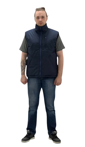 Жилет утепленный ПРОФИТ на замке, чёрный