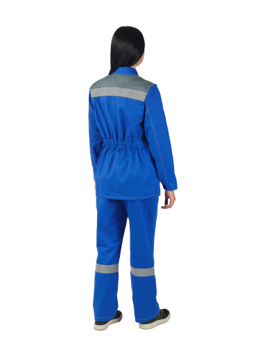 Костюм женский с брюками СМЕНА 100хб, пл.250, вас/сер.