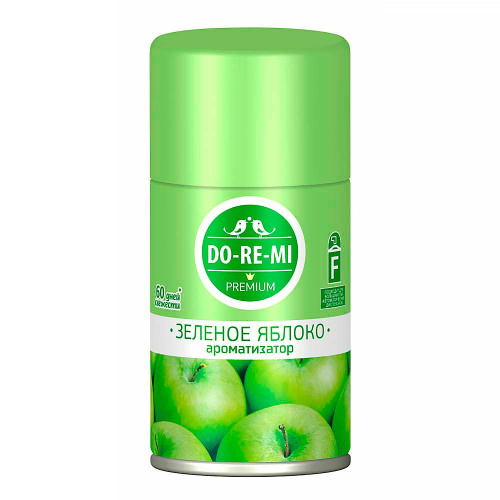 Сменный баллон ДО-РЕ-МИ ПРЕМИУМ Зелёное яблоко аэрозоль, 250 мл