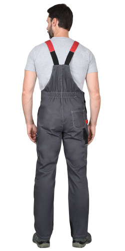 Костюм с п/к МЕГА 35хб/65пэ, пл.245, темно-серый/черный/красный