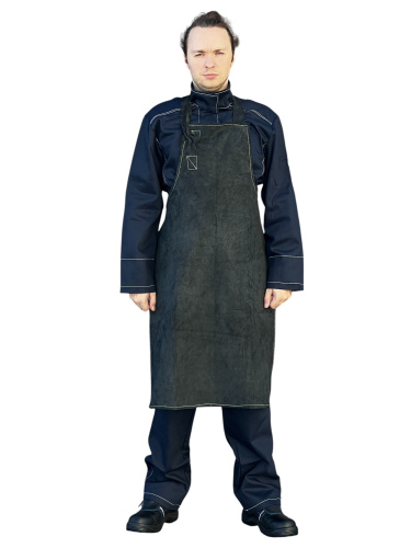 Фартук СПИЛКОВЫЙ ФС-001 Тр,Ти, 3 класс защиты,  р. 75х105 см., чёрный