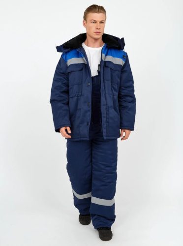 Костюм утепленный с п/к ЛЕГИОН 35хб/65пэ, пл.210, т.син/вас.