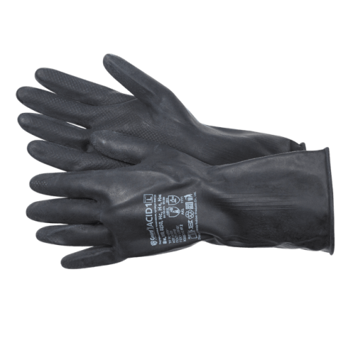 Перчатки КЩС тип 1 GWARD ACID 1 К80Щ40, чёрные