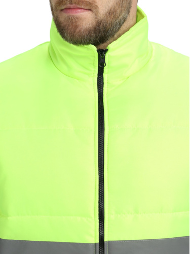 Жилет утепленный ЯРКСИОН СПЕКТР на замке, 100пэ, пл.90, лимонный