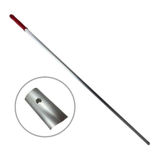 Ручка-палка (черенок без резьбы) металлическая 140 см d 23,5 мм м.AS140GY