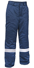 Брюки утепленные 35хб/65пэ, пл.210, т.синие