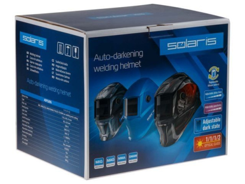 Щиток сварщика хамелеон SOLARIS ASF520S, СИНИЙ,  СФ 9-13
