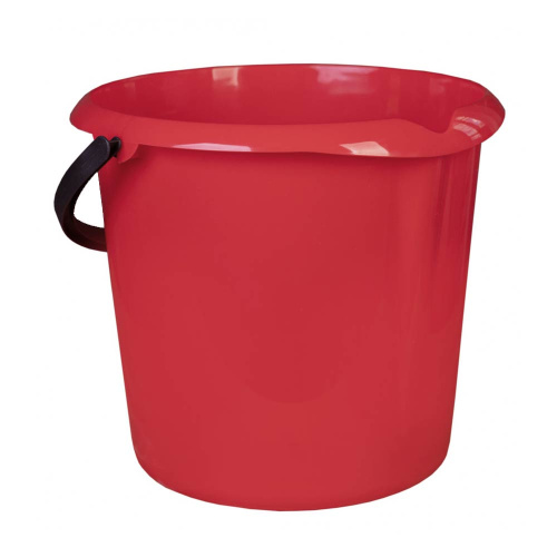 Ведро пластик 11литров  ЕВРО с мерной шкалой, носиком, ассорти
