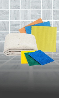 САЛФЕТКИ  ГУБЧАТЫЕ ДЛЯ ПОЛА И АБРАЗИВНЫЕ