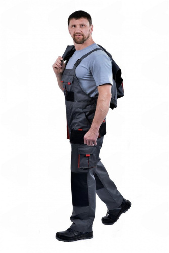 Полукомбинезон ХАМЕРТОН 35хб/65пэ, пл.240, серый