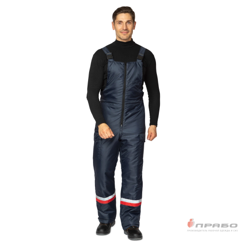 Костюм утепленный с п/к ТРЕНД 100пэ, пл.95, синий/красный