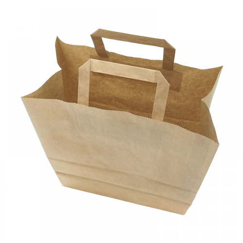 Пакет бумажный ПД 350*150*450 б/п 80гр пл. ручкой БУН