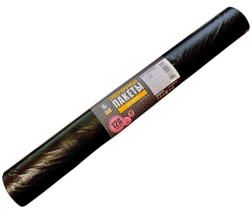 Пакеты для мусора ABC ПНД 120л/10шт 30 мкм 42+28х110х30 чёрный